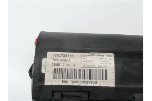 Recambio de airbag lateral delantero derecho para bmw serie 5 berlina (e39) 2.5 523i referencia OEM IAM 5281723785  