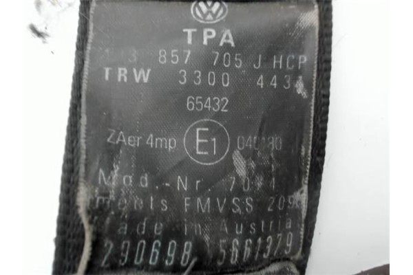 Recambio de cinturon seguridad delantero izquierdo para volkswagen golf iv berlina (1j1) referencia OEM IAM 1M3857705J  