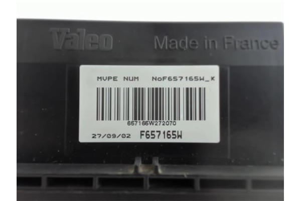 Recambio de regulador ventilador climatizacion para renault scenic i (ja...) 1.9 dci (ja05, ja1f) referencia OEM IAM F657165W  