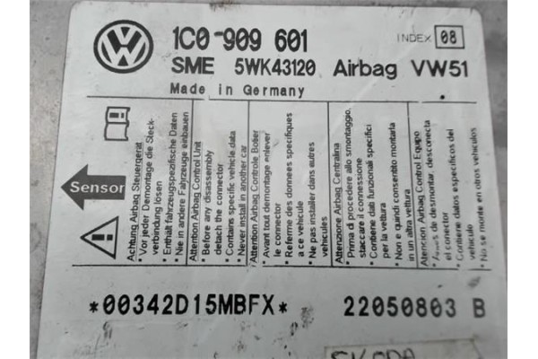 Recambio de centralita airbag para skoda octavia berlina (1z3) referencia OEM IAM 1C0909601  