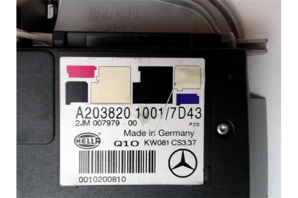 Recambio de embellecedor luz techo para mercedes-benz clase c (bm 203) berlina 2.2 220 cdi (203.006) referencia OEM IAM 20382010