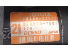Recambio de motor arranque para toyota corolla (e11) 1.6 16v (zze112_) referencia OEM IAM 2810022030  