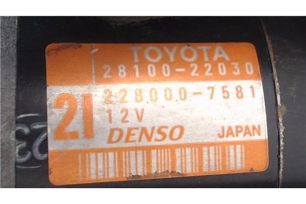 Recambio de motor arranque para toyota corolla (e11) 1.6 16v (zze112_) referencia OEM IAM 2810022030  