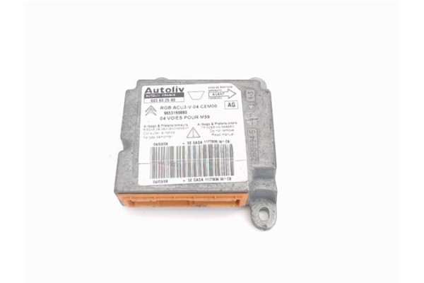 Recambio de centralita airbag para citroen berlingo 1.6 hdi 75 collection combi referencia OEM IAM (603602500) (9653190880)  Recambio de centralita airbag para citroen berlingo 1.6 hdi 75 collection combi referencia OEM IAM (603602500) (9653190880)