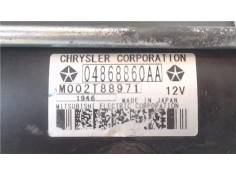 Recambio de motor arranque para chrysler grand voyager (rt) 2.8 limited referencia OEM IAM 4868860AA 04868860AA 