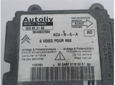 Recambio de centralita airbag para citroen xsara picasso 2.0 hdi referencia OEM IAM (550893100) (9640822580) 