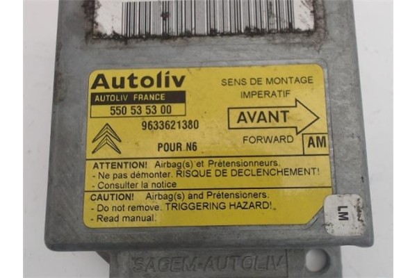 Recambio de centralita airbag para citroen xsara berlina 2.0i 16v exclusive referencia OEM IAM (550535300) (9633621380) 