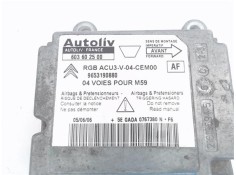 Recambio de centralita airbag para citroen berlingo 1.6 hdi 90 600 niv.b furgón referencia OEM IAM   