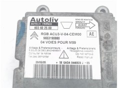 Recambio de centralita airbag para citroen berlingo 1.6 hdi 75 600 first furgón referencia OEM IAM (603602500) (9653190880) 