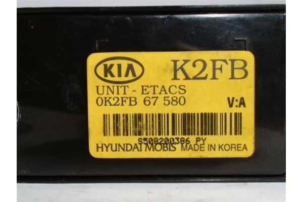 Recambio de centralita cierre para kia carens (rs) 2.0 crdi ex monovolumen referencia OEM IAM 0K2FB67580 S508200386 