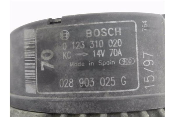 Recambio de alternador para seat ibiza (6k3) 1.4 referencia OEM IAM 123310020 028903025G 