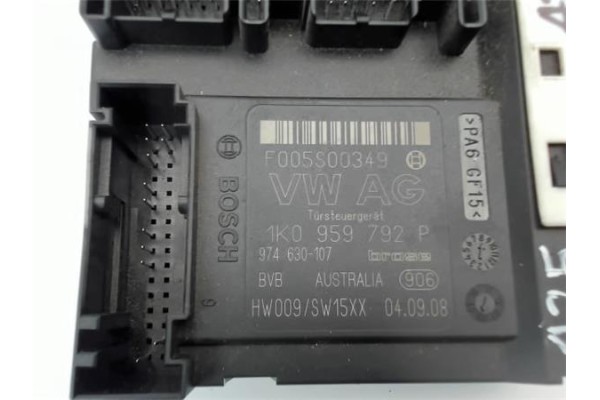 Recambio de motor elevalunas delantero derecho para seat altea (5p1) referencia OEM IAM 1K0959792P 1T0959702L 
