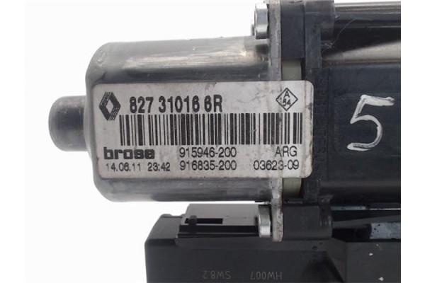Recambio de motor elevalunas trasero izquierdo para renault scenic iii (jz) referencia OEM IAM 827310166R  