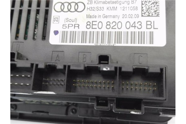 Recambio de mandos climatizador para seat exeo st (3r5) 2.0 reference referencia OEM IAM 8E0820043BL  