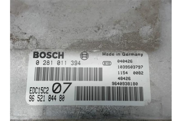 Recambio de centralita para citroen c5 berlina 2.2 collection referencia OEM IAM 9652184480 0281011394 