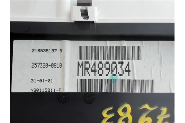 Recambio de cuadro completo para mitsubishi space star (dg0) 1.3 16v (dg1a) referencia OEM IAM MR489034 216539137 