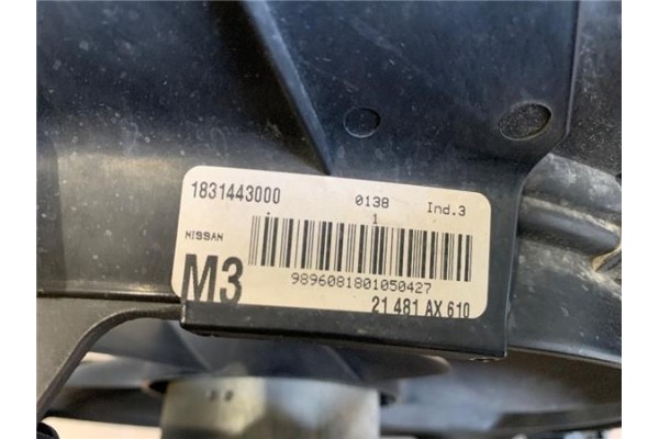 Recambio de electroventilador para nissan micra (k12e) 1.2 16v referencia OEM IAM 1831443000  