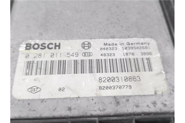 Recambio de centralita para renault megane ii (bm0/1_, cm0/1_) 1.9 dci (bm0g, cm0g) referencia OEM IAM 8200310863 0281011549 