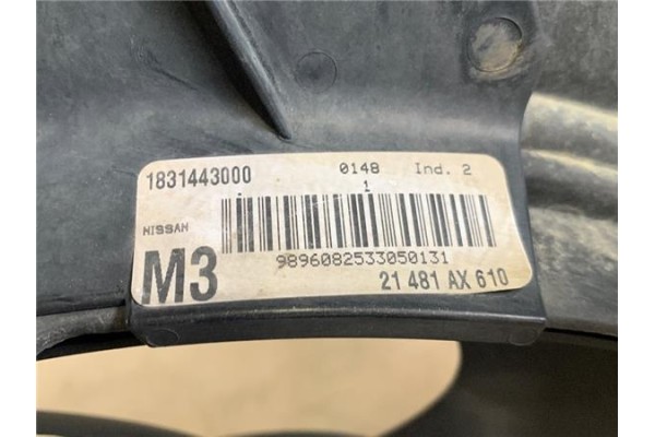 Recambio de electroventilador para nissan micra (k12e) 1.2 16v referencia OEM IAM 1831442016E 1831717016D 