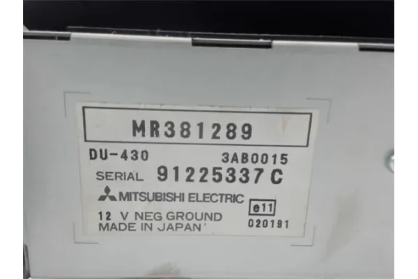 Recambio de mando multifuncion para mitsubishi space star (dg0) 1.8 gdi (dg5a) referencia OEM IAM MR381289 91225337C 