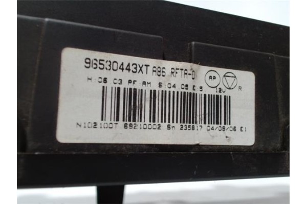 Recambio de mandos calefaccion / a.a. para peugeot 1007 1.6 sport referencia OEM IAM 96530443XT A86RFTAD 