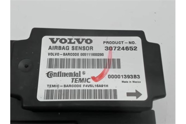 Recambio de centralita airbag para volvo v50 familiar 2.0 d referencia OEM IAM 30724652 005111600290 