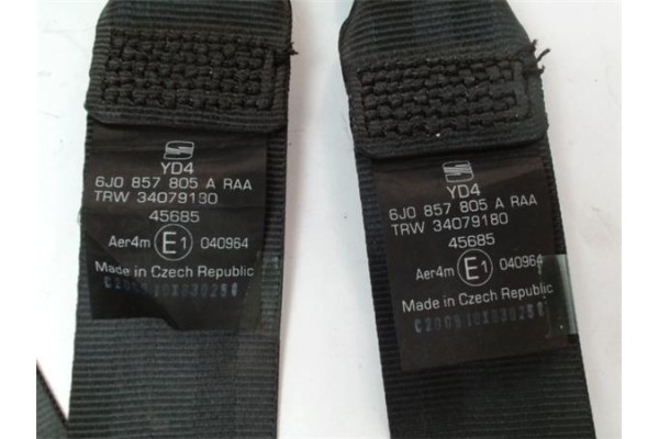 Recambio de juego cinturones trasero para seat ibiza st (6j8) 1.2 tsi referencia OEM IAM 6J0857805A 34033946C 
