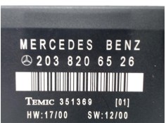 Recambio de centralita cierre para mercedes-benz clase c (bm 203) berlina 2.2 220 cdi (203.006) referencia OEM IAM 2038206526  