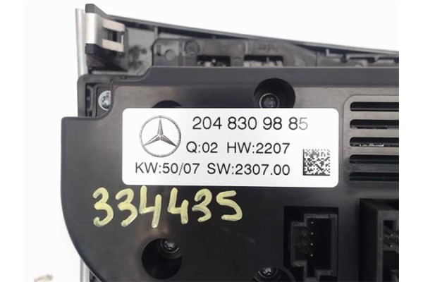 Recambio de mandos climatizador para mercedes-benz clase c (bm 204) berlina 3.0 c 280 (204.054) referencia OEM IAM 2048309885  