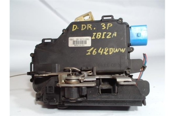 Recambio de cierre electromagnetico delantero derecho para seat ibiza (6l1) 1.4 16v referencia OEM IAM 3B1837016BQ 993019101 