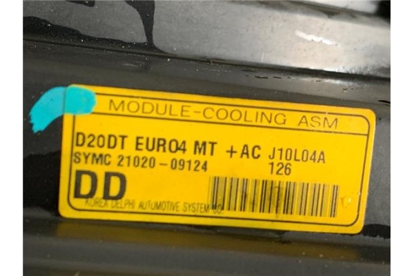 Recambio de electroventilador para ssangyong kyron 2.0 200 xdi referencia OEM IAM 2132009051  