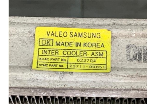 Recambio de intercooler para ssangyong kyron 2.0 200 xdi referencia OEM IAM 2371109051  