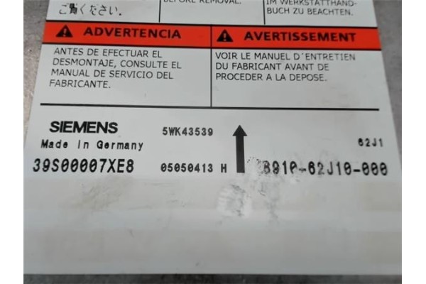 Recambio de centralita airbag para suzuki swift iii (sg) 1.5 referencia OEM IAM 5WK43539  