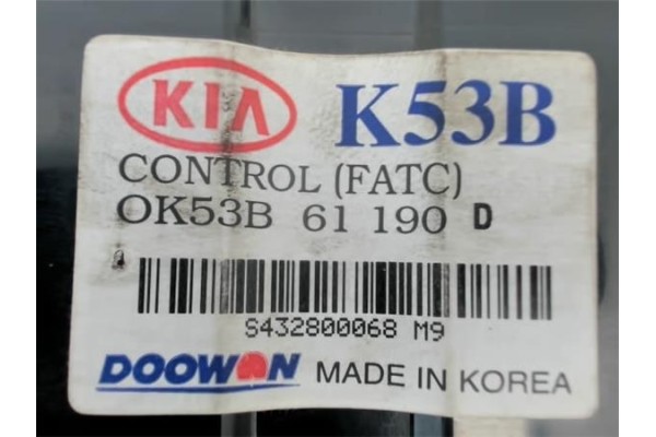 Recambio de mandos calefaccion / a.a. para kia carnival ii (fl) 2.9 td referencia OEM IAM OK53B61190D  