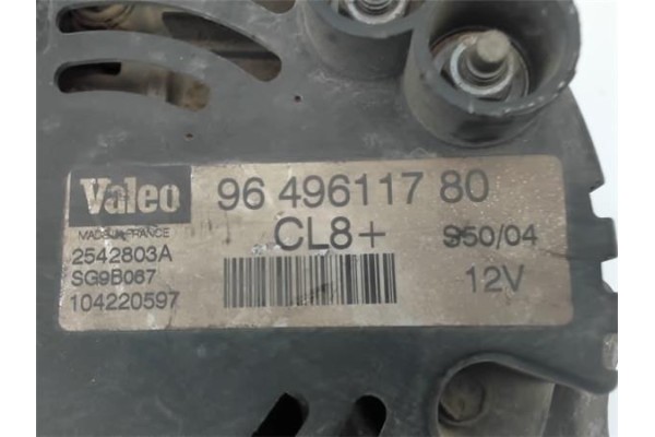 Recambio de alternador para peugeot 207 1.6 xs pack referencia OEM IAM 9649611780  9638543680 , PEUGEOT | 9638544280 , PEUGEOT |