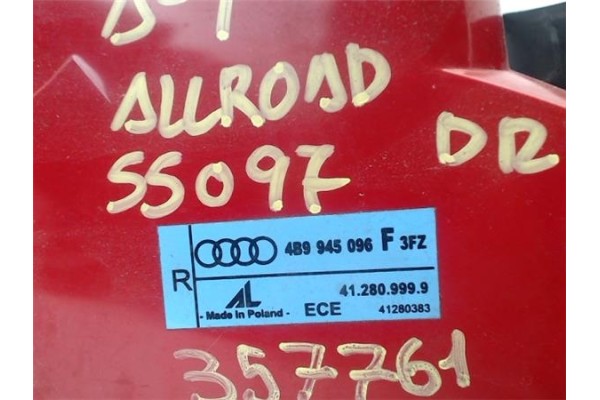 Recambio de piloto trasero izquierdo para audi allroad quattro (4b5) 2.5 tdi (132kw) referencia OEM IAM 4B9945096F3FZ  