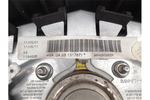Recambio de airbag volante para peugeot 206 berlina referencia OEM IAM 96425026ZR 5AGA2B 1517871 