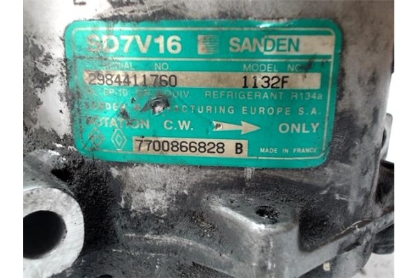 Recambio de compresor aire acond. para renault megane i fase 2 berlina (ba0) 1.9 d rt referencia OEM IAM 7700866828B 699545 (770