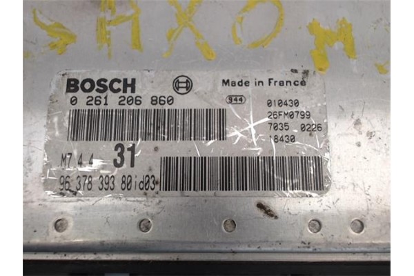 Recambio de centralita para citroen saxo 1.6 vts referencia OEM IAM 9637839380/010430 0261206860/26F0799 