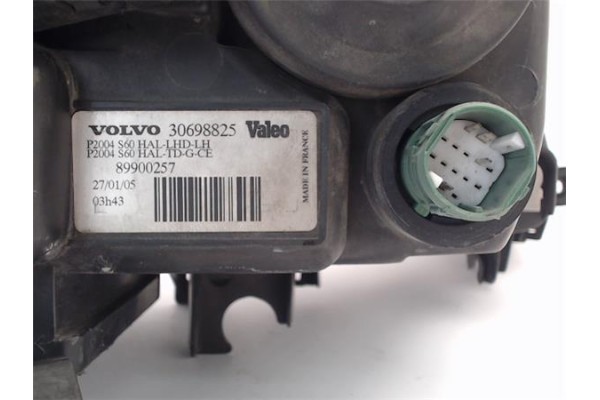 Recambio de faro delantero izquierdo para volvo s60 berlina 2.4 referencia OEM IAM 8693591 3,07E+07 