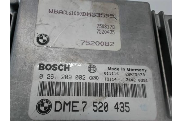 Recambio de centralita para bmw serie 7 (e65/e66) 4.4 745i referencia OEM IAM 7520082 0261209002 