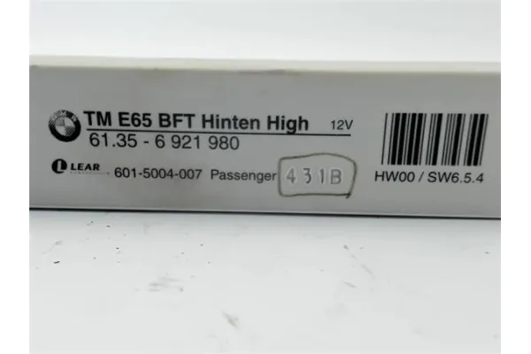 Recambio de centralita cierre puerta trasero derecha para bmw serie 7 (e65/e66) 4.4 745i referencia OEM IAM 61356921980  