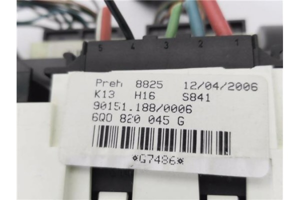 Recambio de mandos calefaccion / a.a. para volkswagen polo iv (9n3) 1.4 advance referencia OEM IAM 6Q0820045G  