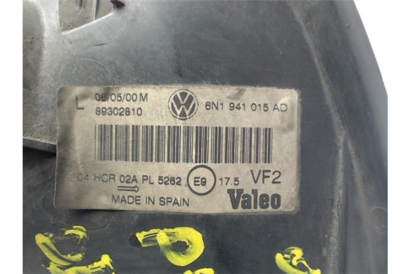 Recambio de faro delantero izquierdo para volkswagen polo iii (6n1) referencia OEM IAM 6N1941015AD 89302810 