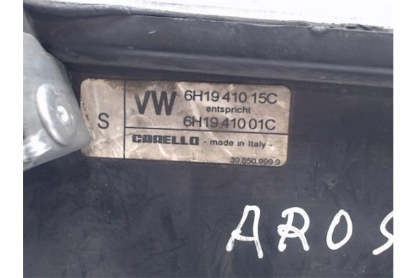 Recambio de faro delantero izquierdo para seat arosa (6h1) referencia OEM IAM 6H1941015C  6H1941015 , SEAT | 6H1941015A , SEAT