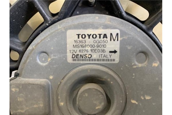 Recambio de electroventilador para toyota yaris (ncp1/nlp1/scp1) 1.4 d-4d referencia OEM IAM 163630H030  