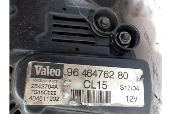 Recambio de alternador para citroen berlingo 1.6 hdi 75 600 first furgón referencia OEM IAM 9646476280 4702 9640623580 , CITROËN