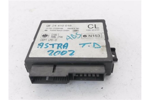 Recambio de centralita abs para opel astra g berlina 1.7 td referencia OEM IAM 24410018 F005V00131 