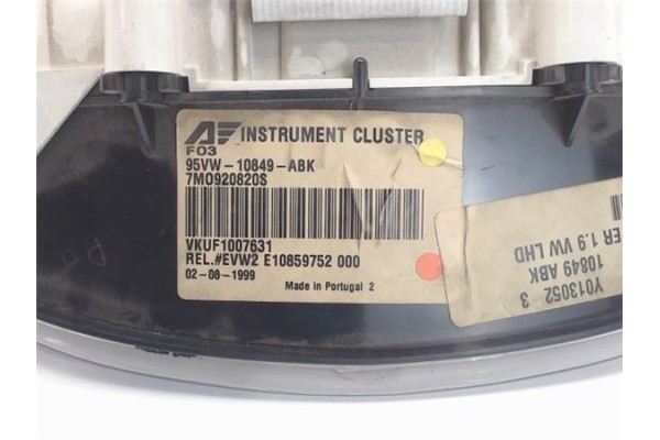Recambio de cuadro completo para volkswagen sharan (7m6/7m9) referencia OEM IAM E1085975200 95VW10849ABK 