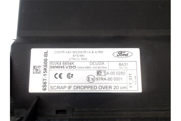 Recambio de modulo electronico para ford fiesta vi 1.4 tdci referencia OEM IAM 1679047 6S6T15K600BL 
